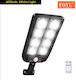 Foyu Wall Mounted Solar Light Traffic light 400W Natural White with Motion Sensor, Photocell and Remote Control IP65