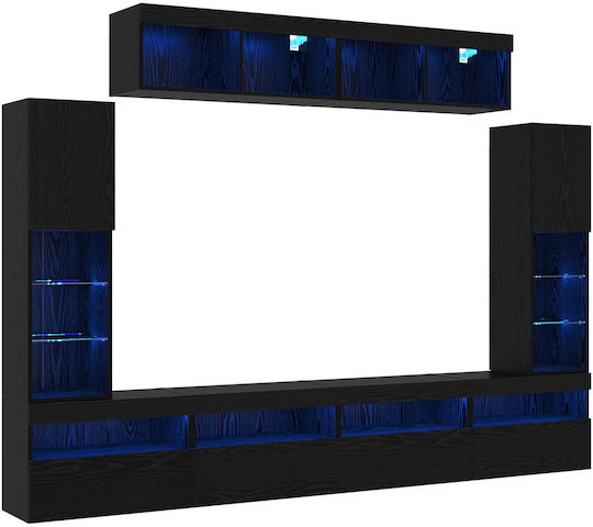 Животно помещение ТВ единица Black Oak с Осветление Д30.5xШ30xВ102бр