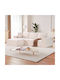 Corner Couch with Reversible Angle Beige 265x165x57 cm