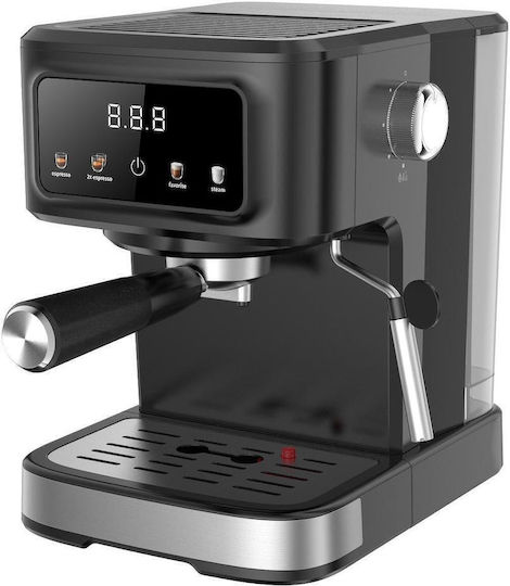 Crown Espressomaschine 1000W Druck 20bar Braun CEM-1527
