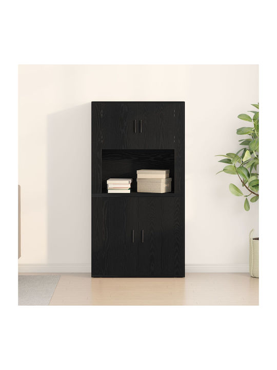 Шкаф Офис Black Oak 80x33x150см