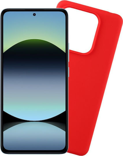 Volte-Tel Back Cover Σιλικόνης με Λουράκι Κόκκινο (Redmi Note 14 4G)