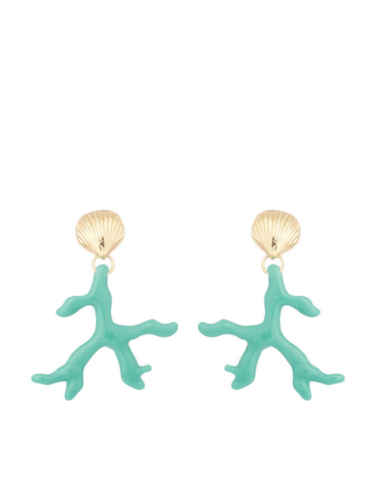 Earrings Hoops Gold Plated with Stones