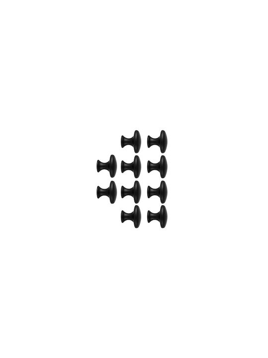 Handle Furniture made of Plastic Black 30mm (Center Distance 26mm) 00025679 10pcs