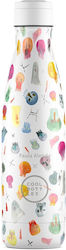 Cool Bottles Kids Water Bottle Thermos 500ml Crazy Skulls