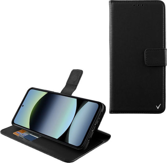 Volte-Tel Book Δερματίνης / Σιλικόνης Μαύρο (Redmi Note 14 4G)