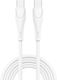 iNOS USB 2.0 Cable USB-C male - USB-C 60W Λευκό 1m