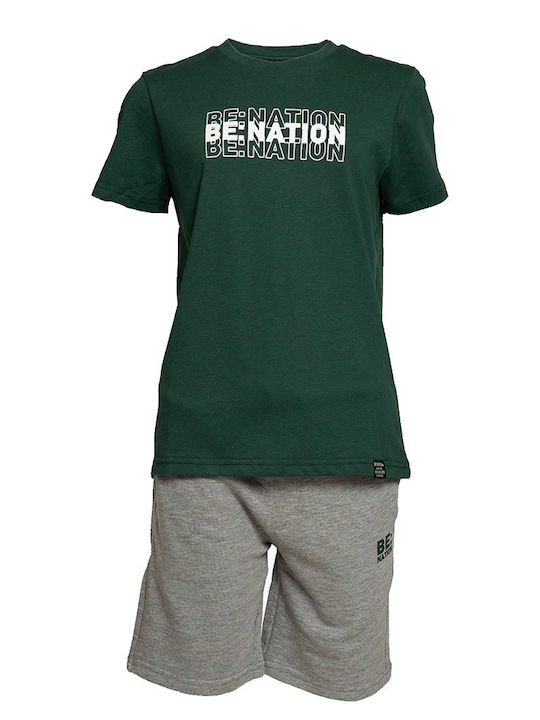 Be:Nation Kids Clothing Set with Shorts Green 2 Pieces