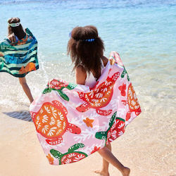 Dock & Bay Παιδική Πετσέτα Θαλάσσης Turtley Tropical Microfiber Μικροϊνες 130x70 Εκ