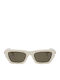 Bvlgari Damen Sonnenbrille mit Beige Kunststoff Gestell und Beige Linse