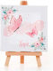 Taufgeschenk Staffelei – Schmetterlinge & Blumen Ct-32 15x10cm 24 Stück Bellissimo Bls-25-ct-32