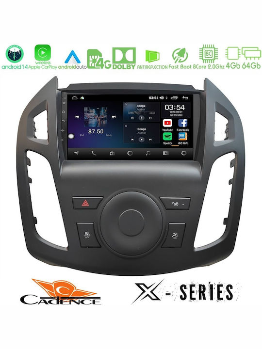 Cadence Car Audio System for Ford Transit Connect / Transit / Tourneo Connect 2022-2023 (Bluetooth/USB/WiFi/GPS/Apple-Carplay/Android-Auto) with Touch Screen 9"
