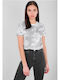 Damen Bluse White Camo