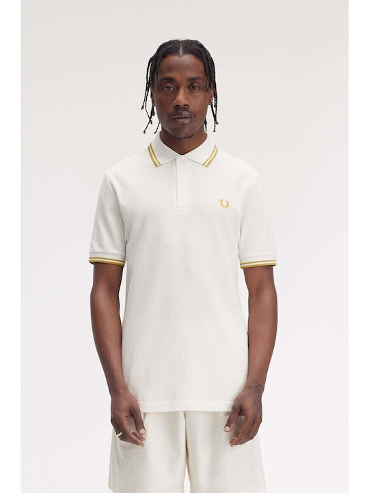 Fred Perry Polo Μπλούζα Κοντομάνικη Λευκή