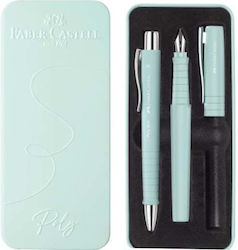 Σετ Δώρου Faber Castell Πένα & Στυλό Poly Μέντα Σετ Δώρου Faber Castell Πένα & Στυλό Poly Μέντα