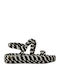 Sandale Casual Damă Flatforme Albe