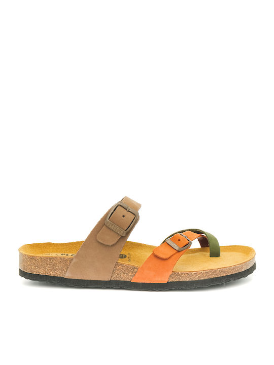 Plakton Leather Women's Flat Sandals