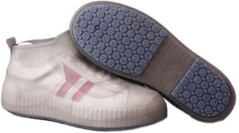 External Waterproof Non-Slip Thick Wear-Resistant Rain Shoe Covers Size L 37-39 Brown