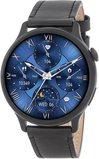 3Guys 3GW8571 45mm Smartwatch με Παλμογράφο (Μαύρο)