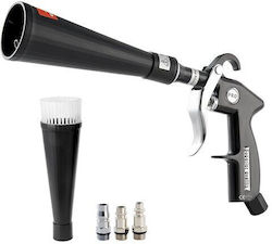 Pistol de Curățare cu Aer Comprimat Vortex Duza Rotativă 100 Ml Min 6-9.2 Bar 3 X Conectori Perie Pistol de Curățare cu Aer Comprimat Vortex Duza Rotativă 100 Ml Min 6-9.2 Bar 3 X Conectori Perie