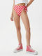 Bikini Slip Ψηλόμεσο Pink / Red