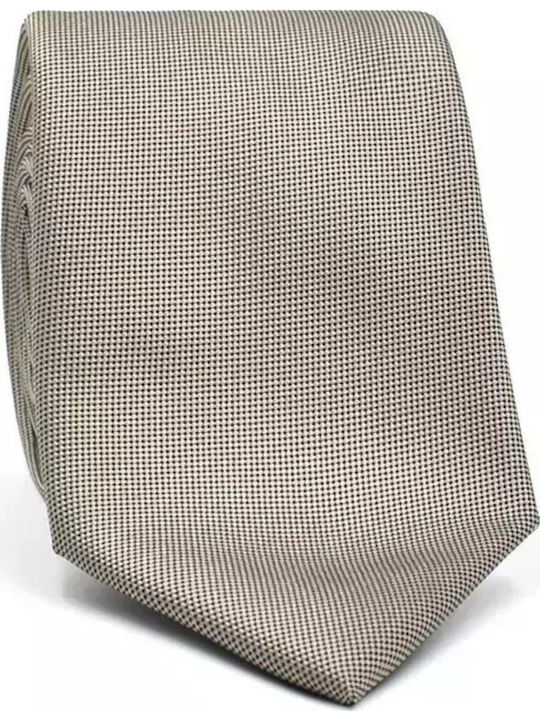 Makis Tselios Fashion Men's Tie in Beige Color