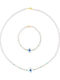 Margaritari Set with Necklace , Bracelet & Pendant from Gold 14K with Pearls