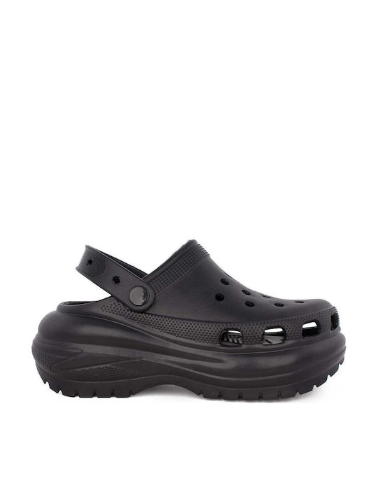 Seven Damen Clogs Schwarz Seven Damen Clogs Schwarz