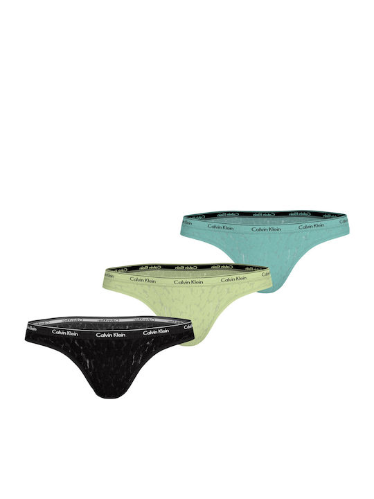 Calvin Klein Damen Brasilien 3Pack mit Spitze B...