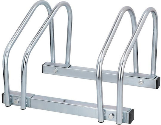 Dresco Bicycle Parking Bar for 2 Bicycles Silver 5110253