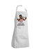 Koupakoupa Ροντινέι Ποδιά Κουζίνας Λευκή 22x40cm KP_30348_apron-bbq-adult