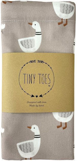 Tiny Toes Комплект Бебешки Чаршафи За Количка Памучни Кафяв 70x100бр 2бр