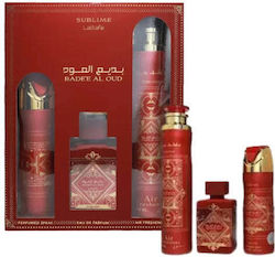 Lattafa Badee Al Männliches Duftset mit Eau de Parfum 3Stücke