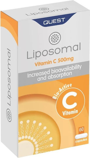 Quest Liposomal Βιταμίνη για Ενίσχυση του Ανοσοποιητικού, τo Δέρμα & Αντιοξειδωτική δράση 500mg 60 x 1 κάψουλες