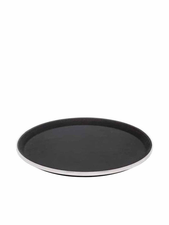 Homestyle Round Serving Tray in Black Color 40.5cm 1pcs
