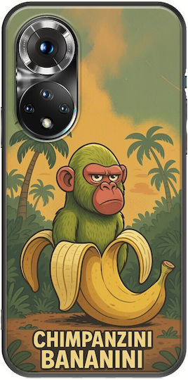 Brainrot Chimpanzini Bananini Huawei Honor 50 Schwarzes TPU Schwarzes Silikon