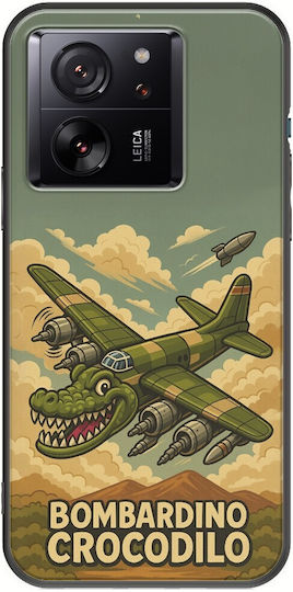 Brainrot Bombardino Crocodilo Xiaomi 13t Pro 5g Black TPU Black Silicone