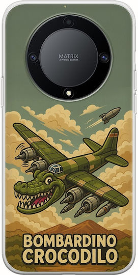 Brainrot Bombardino Crocodilo Honor Magic 5 Lite 5G Flexibles TPU Transparentes Silikon