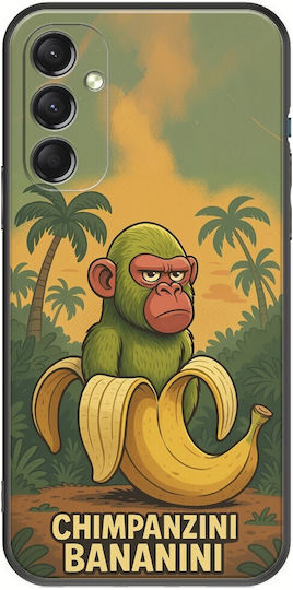 Brainrot Chimpanzini Bananini Samsung Galaxy M34 5g Black TPU Black Silicone