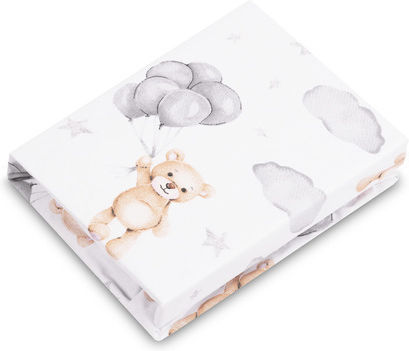 Sensillo Бебешки Чаршаф За Количка Памук Сив 60x120бр