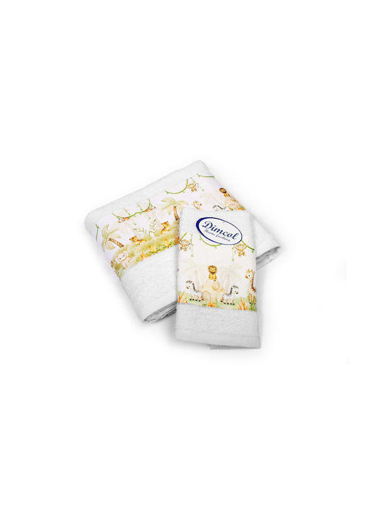 Dimcol Комплект бебешки кърпи 2бр White Тегло 400гр/кв.м