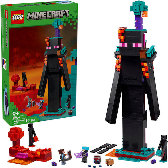 LEGO Minecraft The Enderman Tower for Ages 9+ 867 Pieces