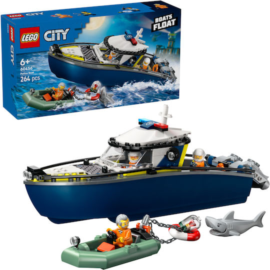 LEGO Lego City Polizei Boot Verfolgung für 6+ Jahre 264 Stück