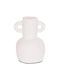HomeMarkt Decorative Vase Clayvon White 14x14x20cm