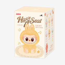 Pop Mart Μπρελόκ Labubu The Monsters Have a Seat Vinyl Plush Single Blind Box (Τυχαία Επιλογή)