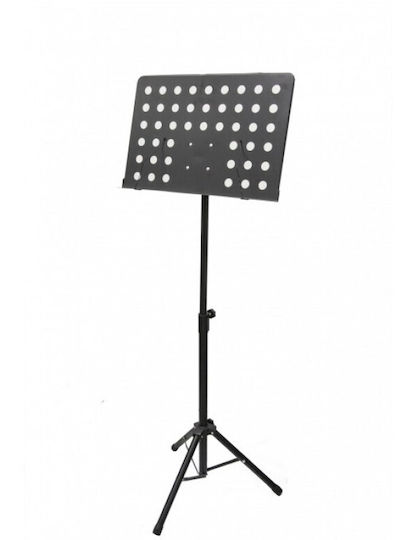 Veston MUS014 Notenständer Orchester Höhe 50-50cm Schwarz MUS014