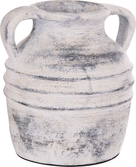 Freebox Decorative Vase Ceramic Grey 21x22cm