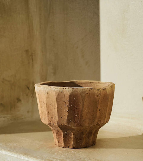 Gofis Home Ceramic Orange Vase Φ14xΥ14cm Gofis Home Ceramic Orange Vase Φ14xΥ14cm