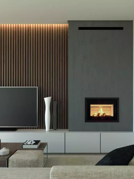 Norfire Design Norfire Wood Fireplace Insert with Straight Window 8.5kW