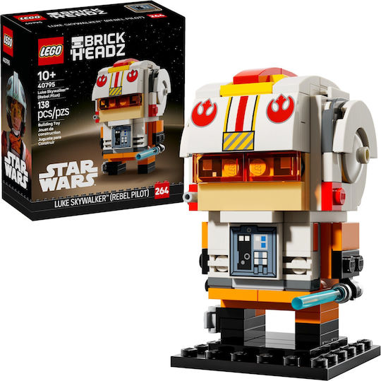 LEGO Brick Headz Luke Skywalker (Rebel Pilot) за 10+ Години 138 Бройки